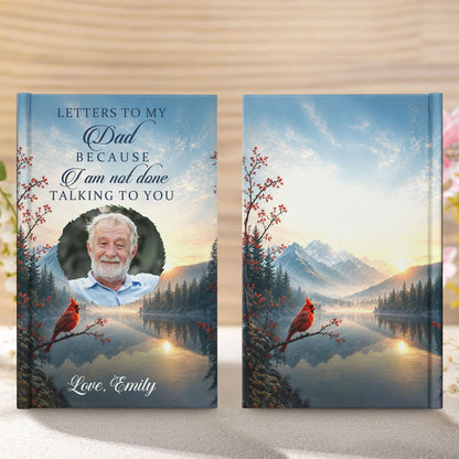 Custom Photo Memorial Sympathy Gifts For Loss Of Mom, Dad - Personalized Journal