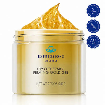 EXPRESSIONS WELLNESS Cryo Thermo Firming Gold Gel 200g jar